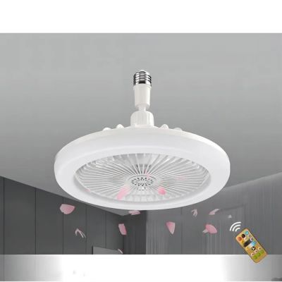 un ventilateur de plafond blanc équipé d'une lampe
