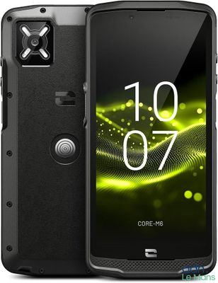 l'arrière d'un téléphone portable noir sur fond vert