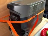 a cooler that is sitting on top of a table