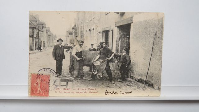 Corrèze Ussel. Avenue Carnot (Maréchal-Ferrant). Déchirure recoll...