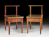 paire de tables de chevet de l'époque de George II, en acajou et ornées de montures en laiton