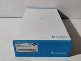 a close up of a box on a table with a white background