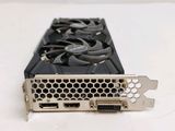 a close up of a video card on a white surface