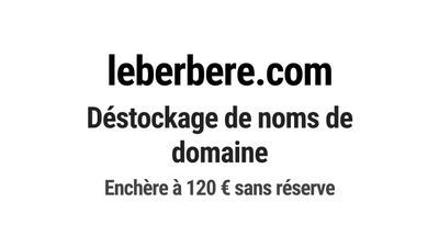 Nom de domaine leberbere.com. Catégorie: Gastronomie.