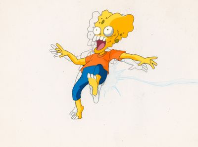 animation animation production cel of the simpsons character person