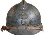 a helmet with a crest on it on a white background