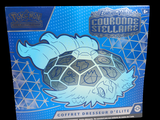 someone is holding a pokemon trading card with a turtle inside of it