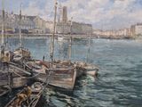 many boats that are docked in the water