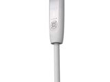 an image of a white pedestal fan on a white background
