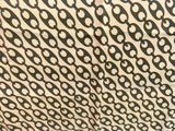 an image of a black and white pattern on a fabric
