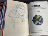 a book with a drawing of a man on it