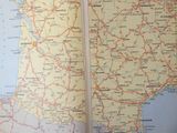 a map of france with roads and major cities on it