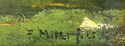 # François MILLET (1851-1917) Ferme et poulet