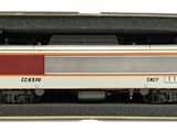une boîte contenant un wagon de train, sur fond blanc