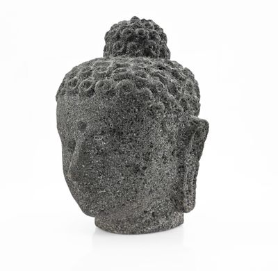 Tête de bouddha en pierre Souvenir de voyage, travail modern…