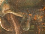 an image of a painting of a woman sitting on a bench