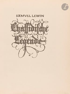 a black and white image of a book with a handwritten title