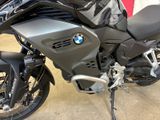 a motorcycle that is parked in a garage