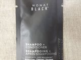a close up of a packet of shampooing on a table