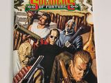 the cover of a comic book with a picture of two men holding guns