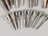 six silver plated wine glasses and six other silver plated wine glasses