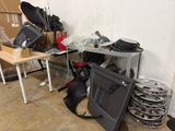 a lot of items that are on the floor in the room