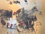 une image d'une image d'une peinture sur un mur