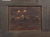 a picture of a picture of an old wooden door