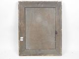 an old wooden picture frame on a white background