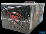 a clear plastic box with a superman logo on it