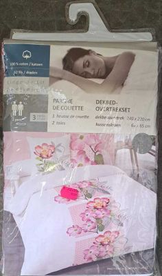 59 / Parure de lit - 100% coton - Housse de couette 24…