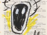 an image of a piece of paper with a drawing of a face on it