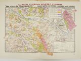une vieille carte de la ville de Paris avec ses routes et ses rues