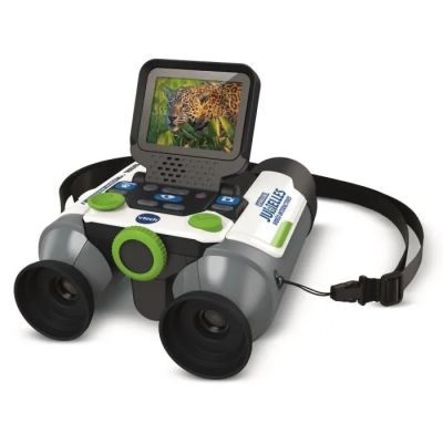 une image représentant des jumelles jouets auxquelles est fixée une caméra