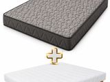a couple of mattresses sitting next to each other on a white surface