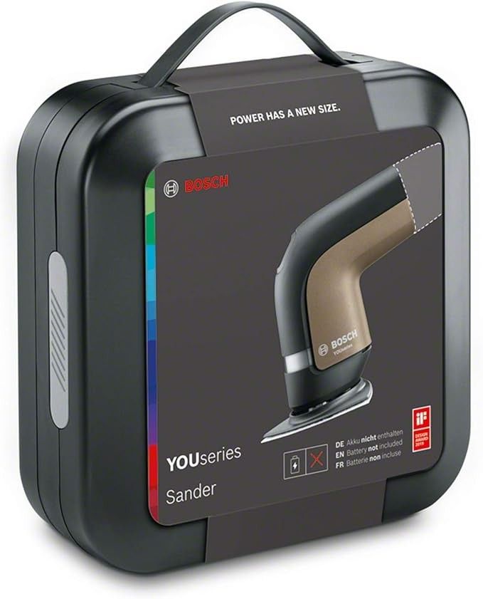 LOT DE 5 PONÇEUSES SANS FILS BOSCH YOU SERIES SANDER CHAQUE BOITE CONTENANT 1 PONCEUSE + 1 BATTERIE + 1 CABLE DE RECH...