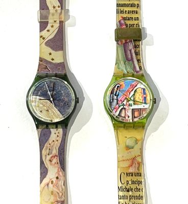 SWATCH. Deux montres à quartz. Etats d'usage.