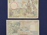 two bank notes with a picture of a man and a woman on them