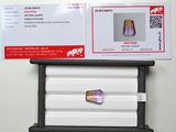 a picture of a purple diamond in a display case