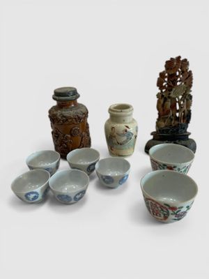 LOT comprenant un pot à tabac en grès, un moutardier en Lunéville - Photo 1