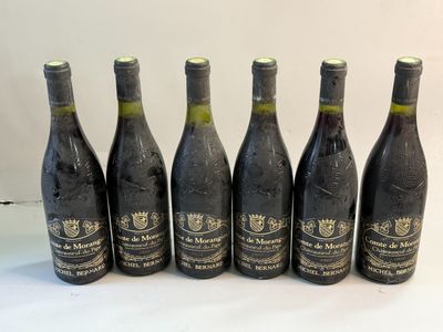 6 bouteilles CDP Comte de Morangies 1989 Michel Bernard