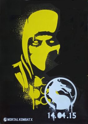 the poster for mortal is displayed on the wall of a building