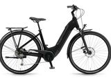 a close up of a black electric bike on a white background