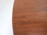 a close up of a piece of wood with a crack in it