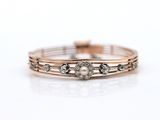 an image of a close up of a ring on a white surface