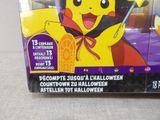 a box with a picture of a pikachu dressed as a witch