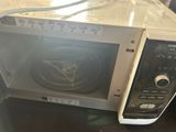 a microwave that is sitting on top of a table