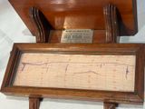 a picture of an old wooden frame with a drawing on it