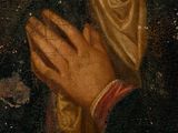 an image of a painting of a man with a rosary in his hand
