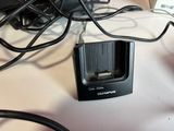 a picture of a charger on a desk with a laptop